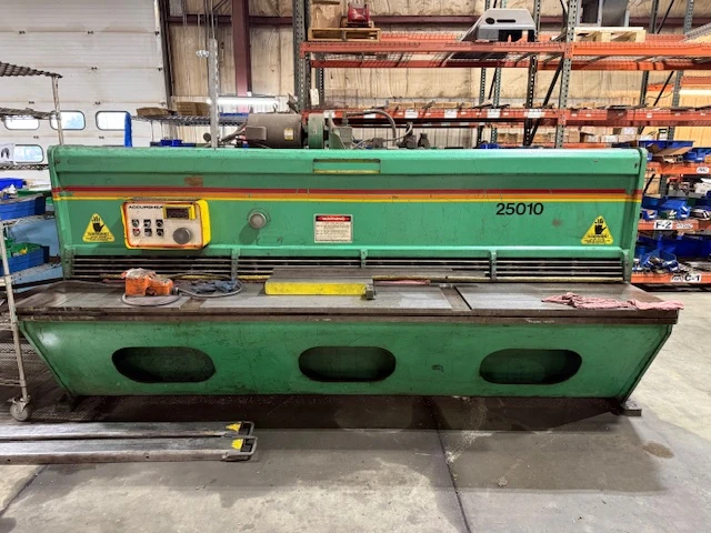 Used 1989 ACCURSHEAR 625010 Power Squaring Shears (Inch) Illinois US | Revelation Machinery #761009