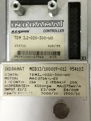 USED INDRAMAT TDM 3.2-020-300-W0