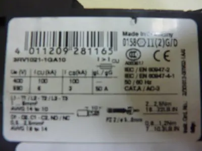 USED SIEMENS 3RV1021-1GA10