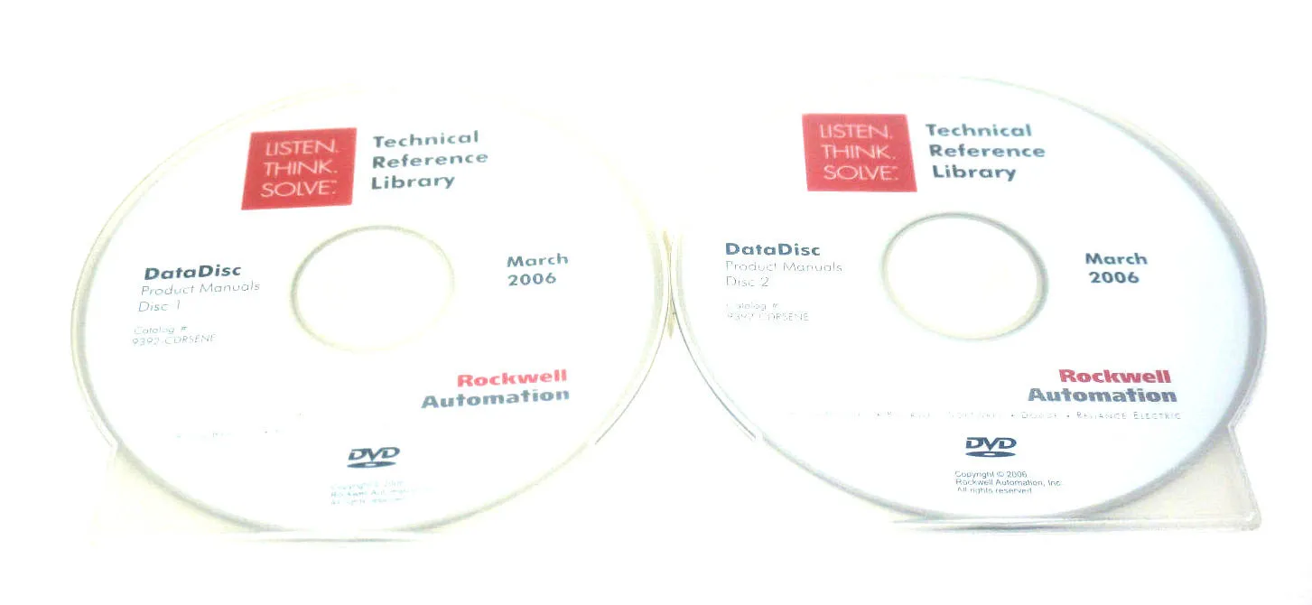 ROCKWELL AUTOMATION 9392-CDRSENE TECHNICAL REFERENCE LIBRARY 9392CDRSENE