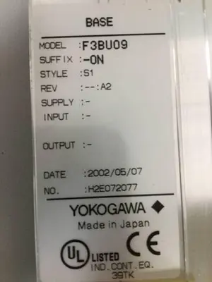 USED YOKOGAWA F3BU09-0N
