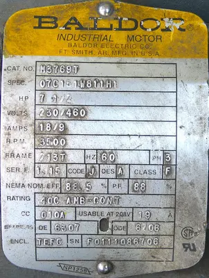 SPC9240  Blower 714 cfm centrifugal fan New York Blower 7.5 hp, CS