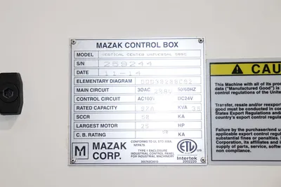 USED MAZAK VCU-500C