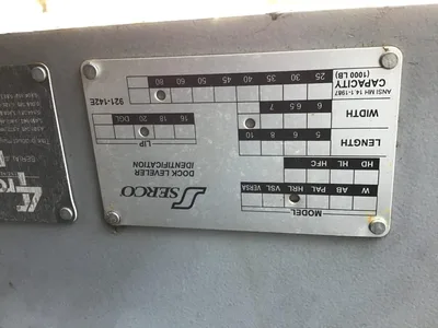 Serco HRL HYDRAULIC RAIL DOCK LEVELER