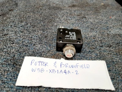 USED Potter and Brumfield 58-XB1A4A-2 Relay Circuit Breaker