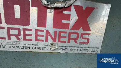 USED Rotex 60" X 120" ROTEX SCREEN, C/S, TWO DECK