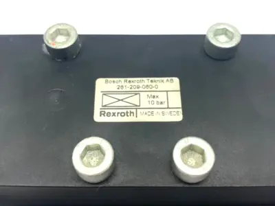 962N91, 261-209-060-0 | Ross 962N91 Solenoid Sub Base Manifold w/Rexroth 261-209-060-0 Block Plate Cover - Used