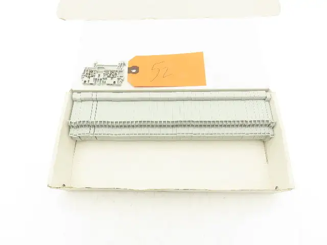 Allen Bradley 1492-L3 IEC Terminal Block 5.1x59.5x31.3mm Spring Clip Lot of 52