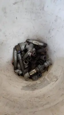 Lot of Plumbing Hardware and Fittings including Galvanized Nipples, Elbows, Valves, and Connectors