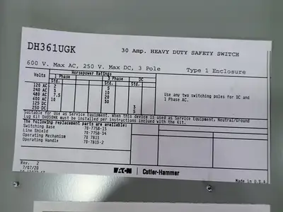 NEW EATON DH361UGK