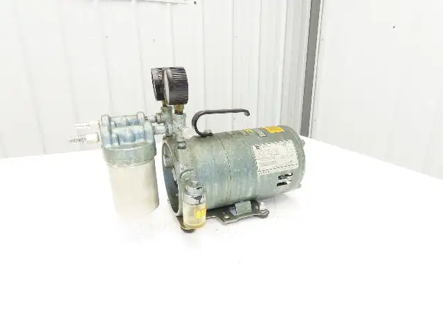 Emerson SA55NXGTC4143 Oil-Less  Rotary Vane Vacuum Air Pump 115VAC 1/3Hp 1725RPM