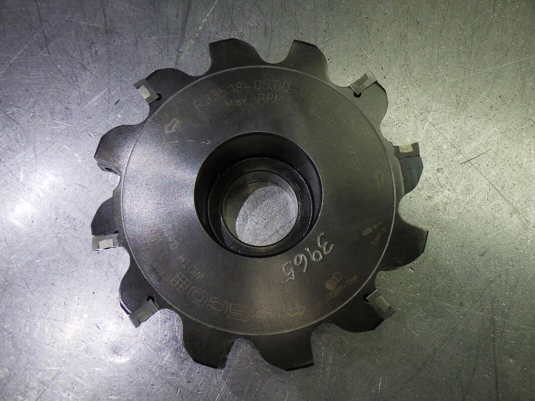 SECO 5" (.625") Slot Mill 1.25" Arbor R335.18-05.00-0.62F-4N (LOC2935B)
