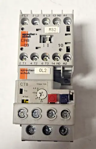 SPRECHER SCHUH Solid State Overload Relay Contactor CA8-09-10 CT8-B48