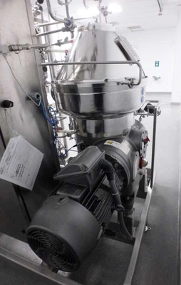 Westfalia CSC 20-06-476 hydro-hermetic clarifier skid.