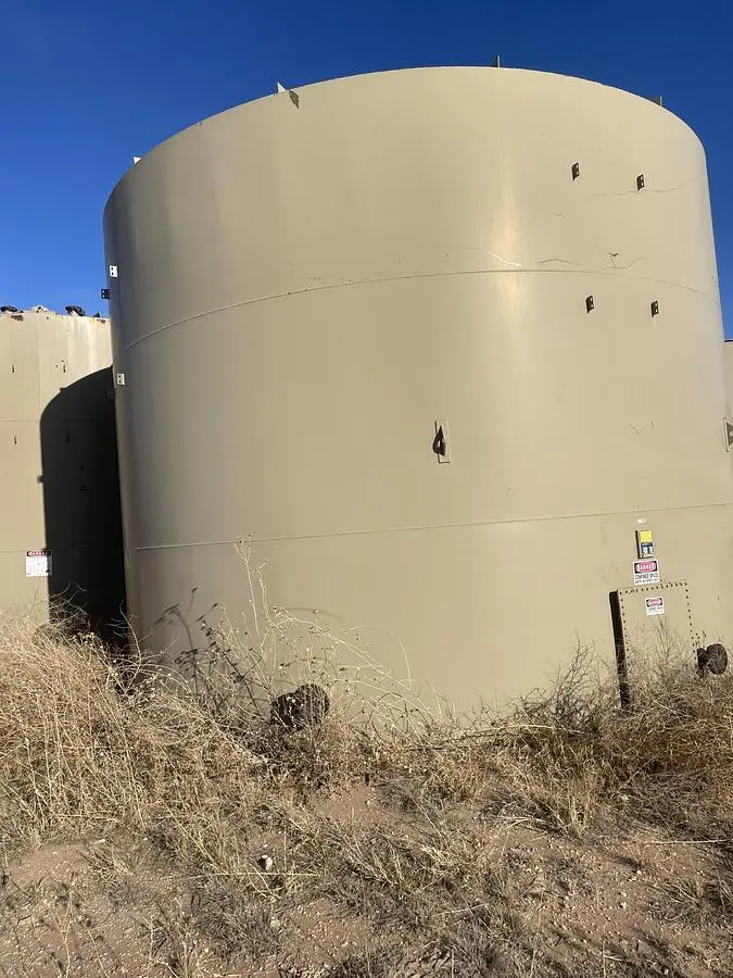 500BBL Vertical Storage Tanks – 12’ x 25’, Carbon Steel, Flat Bottom, Used As-Is