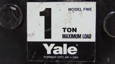Yale FWE 647143600 1 Ton Trolley New NIB