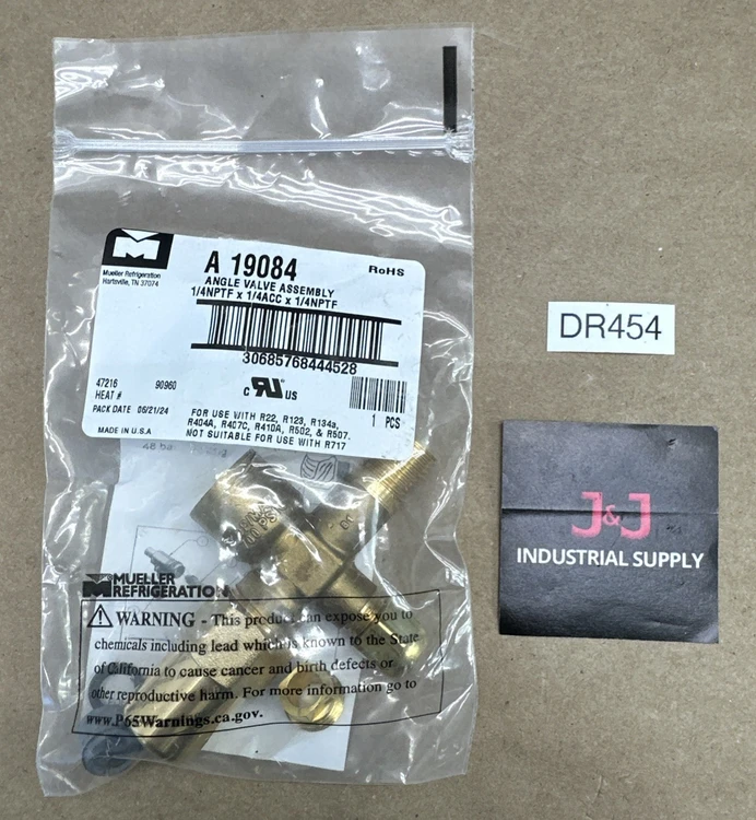 New | in-Stock Mueller Refrigeration A 19084 Valves/Fittings Indiana US | J&J Industrial Supply #919737