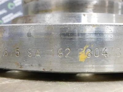 6" Titanium Bolt On Flanged Pipe 11.75" Flange OD 12" W Stainless Flanges Used
