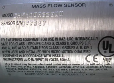 USED Micro Motion CMF100 M328NU