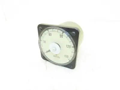 Weschler Instruments 103131LSPZ Ammeter 150A Panel Meter AC Amperes 4"