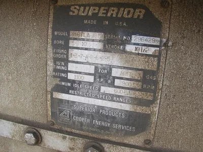 Used White Superior 8GTLA Gas Engines Oklahoma US | Borderless Services #1378145