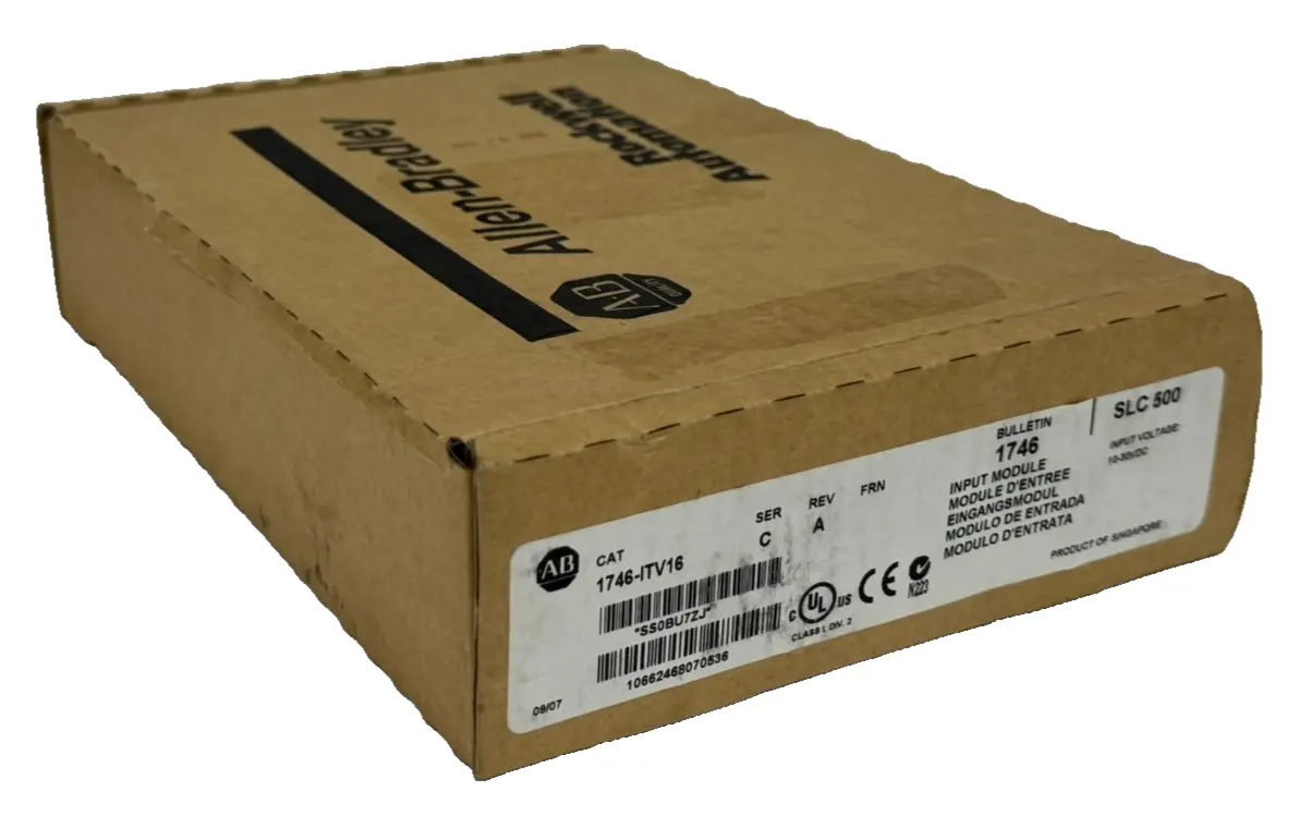 NEW ALLEN BRADLEY 1746-ITV16 INPUT MODULE SER. C REV. A SLC500 1746ITV16