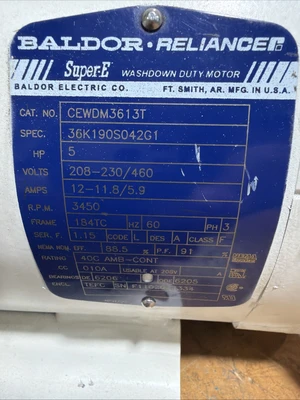 USED Baldor CEWDM3613T