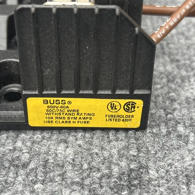 Used Bussmann H60060-3CR Misc Industrial Equipment California US | Davliegogo LLC #1729895
