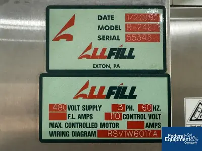 USED All-Fill All Fill Rotary High Speed Powder Filler, Model R-242