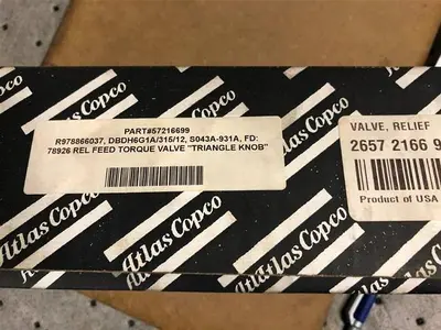 New | in-Stock EPIROC (ATLAS COPCO) RELIEF FEED TORQUE VALVE - 57216699 Pump & Valve Parts Pennsylvania US | East West Machinery & Drilling #1416446