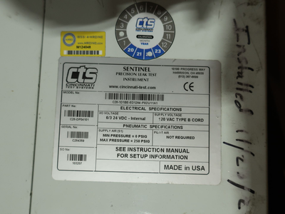Used CINCINNATI TEST SYSTEMS SENTINEL C28 Inspection Machines Ohio US | Aucto #1427286