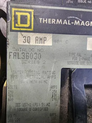 USED SQUARE D FAL36030
