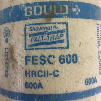 Gould FESC 600 Amp Fuse