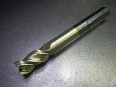 Monster 1" 3 Flute Carbide CR LR Endmill 1" Shank .03" R 274-131471D (LOC1514)