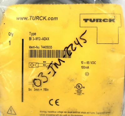 NEW TURCK BI 3-M12-AD4X