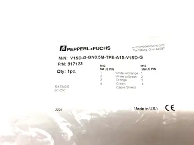 NEW PEPPERL+FUCHS DBL-ENDED CONNECTION CORDSET