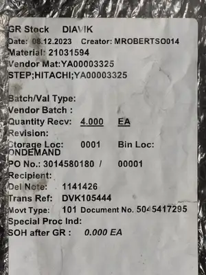 NEW HITACHI YA40059016