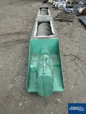 USED Spaans Manufacturing LTD. 20" x 201" Spaans Screw Conveyor, S/S, 5 HP
