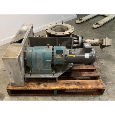 Used 10" Stainless Steel Flo-Tronics Rotary Airlock Feeder Valve
