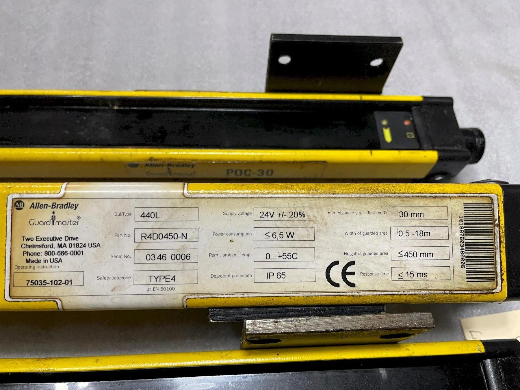 USED Allen Bradley 75035-102-01