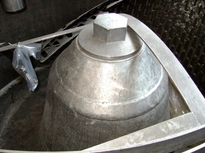 Heine 47 x 20 gastight perforate basket centrifuge, 316SS.