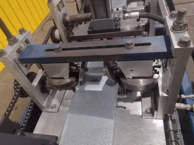 12 STAND X 10" KNUDSON MODEL #KS-2468 STUD & TRACK FRAMING ROLLFORMER, WITH AMS CONTROLS: STOCK #18942