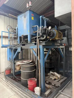 2000 TON HEAVY DUTY 4-POST HYDRAULIC PRESS, USED FOR STRAIGHTENING PIPE & BAR: YOBRO #25137