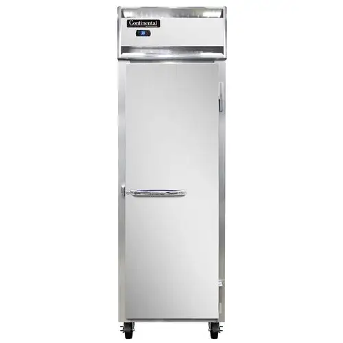 Continental 1RSN 26" One Section Reach In Refrigerator, (1) Right Hinge Solid Door, Top Compressor, 115v