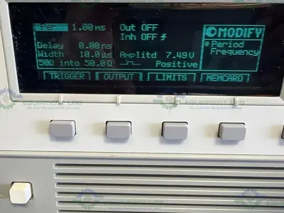 Used HP HEWLETT PACKARD 8114A HIGH POWER PULSE GENERATOR 100V / 2A Pulse Generators California US | Equipment Lab #1302723