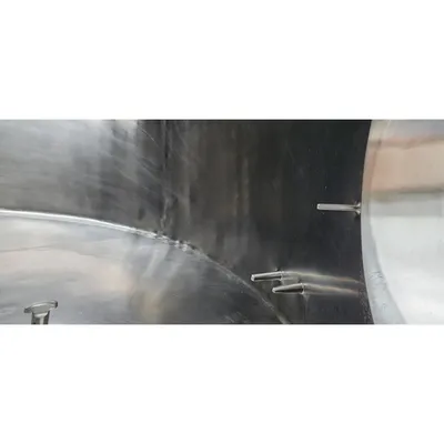 Used Stainless Steel Sanitary Insulated Slant bottom Liquid Tank  - 500 Gallon