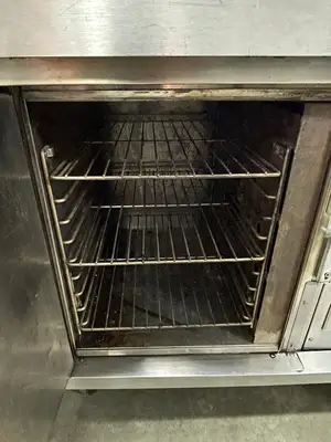 Used Wells Used Wells M4200-3S Half Size Vented Convection Oven on Casters 208V 3 Ph Electric Ovens Illinois US | Falcon Restaurant Supply #1375802