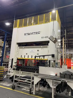 660 TON STAMTEC MODEL S2-600 STRAIGHT SIDE DOUBLE CRANK PRESS