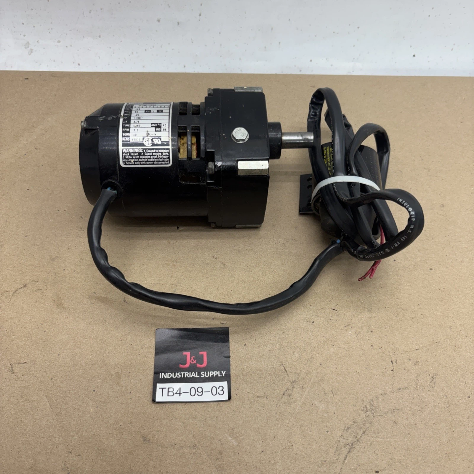 Used Bodine NCI-11D5 Miscellaneous Equipment (Electrical & Power) Indiana US | J&J Industrial Supply #1424185