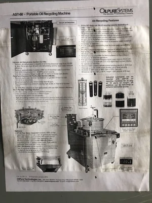 Oilpure Technologies AST-50 Portable Oil Recycling Machine